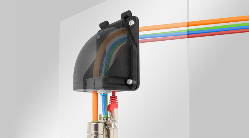 KEL-FW | Split Bulkhead for 90° Cable Transit